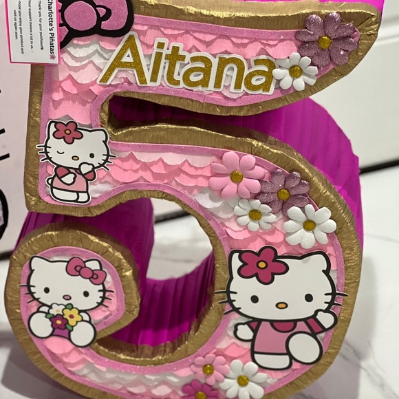 Hello Kitty Pink and Gold piñata